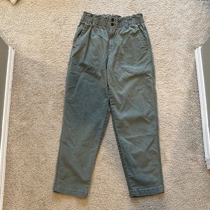 High rise tapered pants